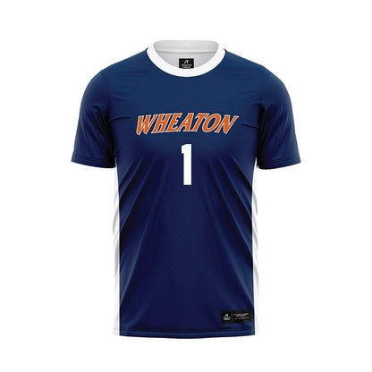 Wheaton IL - NCAA Men's Soccer : Jack Krahel - Navy Soccer Jersey-0