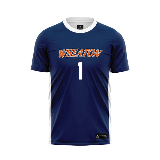 Wheaton IL - NCAA Men's Soccer : Jack Krahel - Navy Soccer Jersey-0