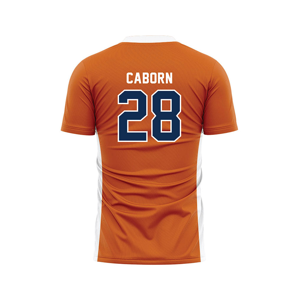 Wheaton IL - NCAA Men's Soccer : Peter Caborn - Orange Soccer Jersey-1