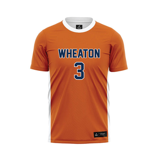 Wheaton IL - NCAA Men's Soccer : Caden Yamada - Orange Soccer Jersey-0