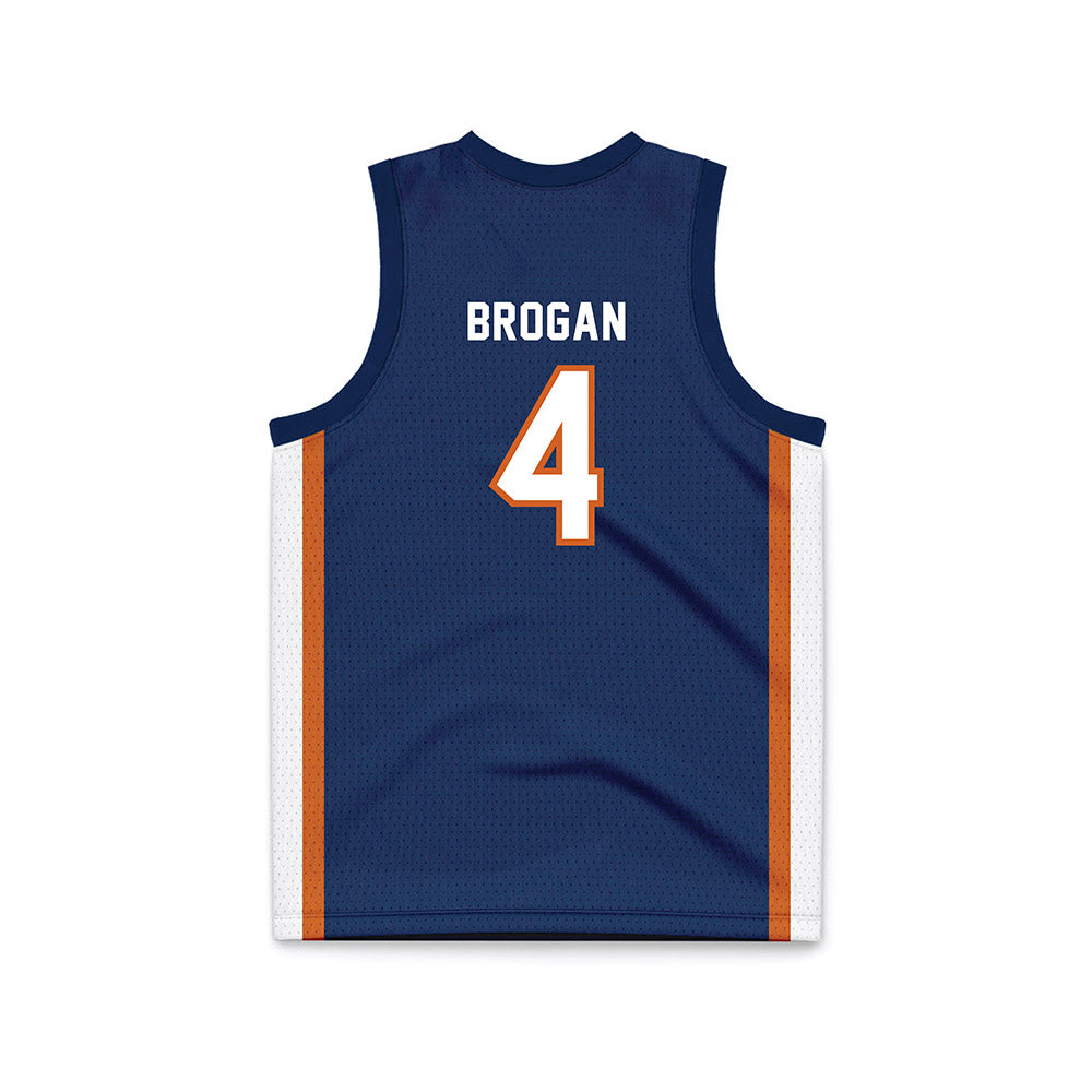 Wheaton IL - NCAA Women's Basketball : Lydia Brogan - Navy Basketball Jersey-1