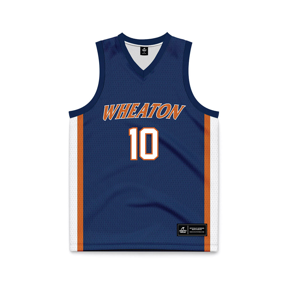 Wheaton IL - NCAA Women's Basketball : Lauryn Ham - Navy Basketball Jersey-0