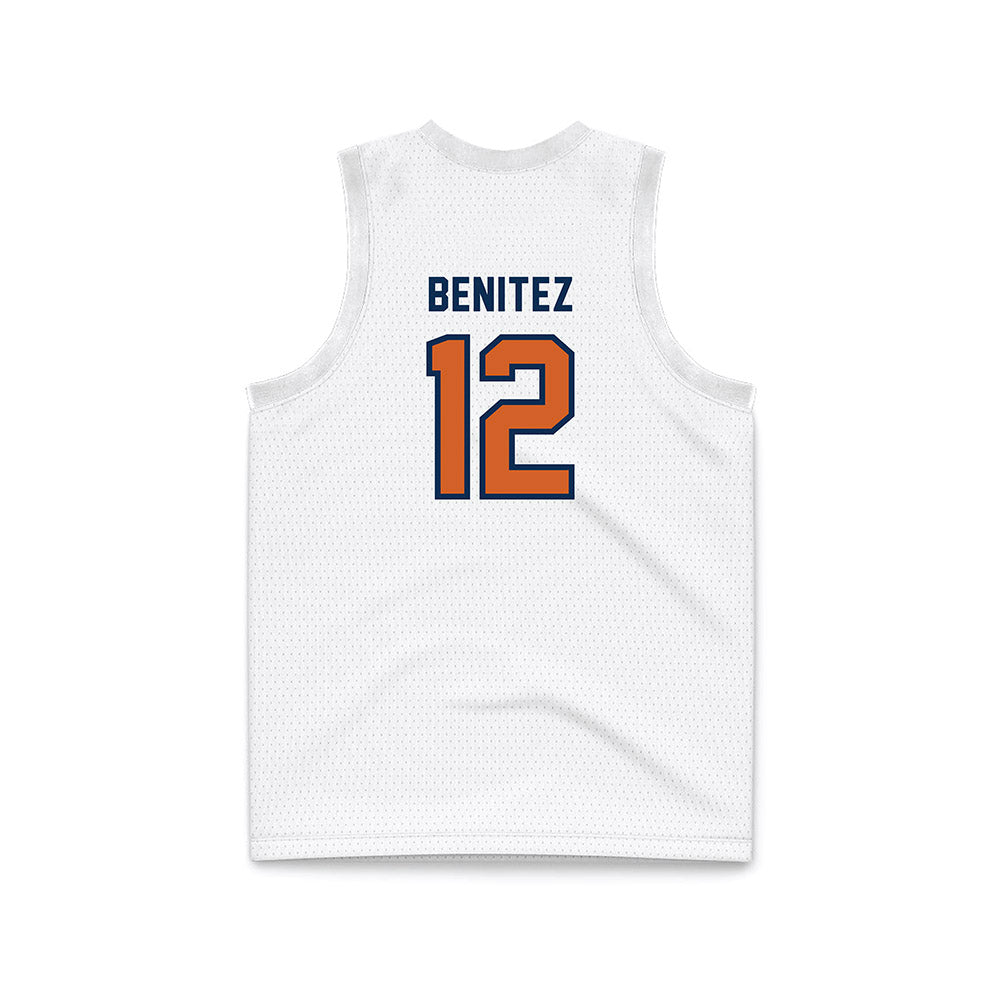 Wheaton IL - NCAA Women's Basketball : Emma Benitez - White Basketball Jersey-1