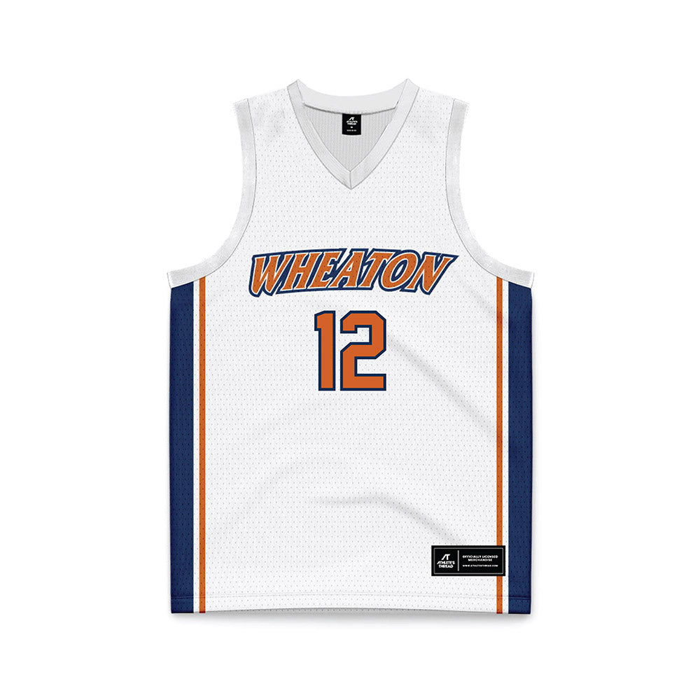 Wheaton IL - NCAA Women's Basketball : Emma Benitez - White Basketball Jersey-0