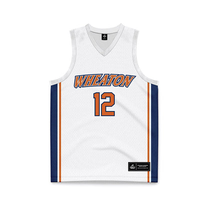 Wheaton IL - NCAA Women's Basketball : Emma Benitez - White Basketball Jersey-0