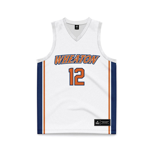 Wheaton IL - NCAA Women's Basketball : Emma Benitez - White Basketball Jersey-0