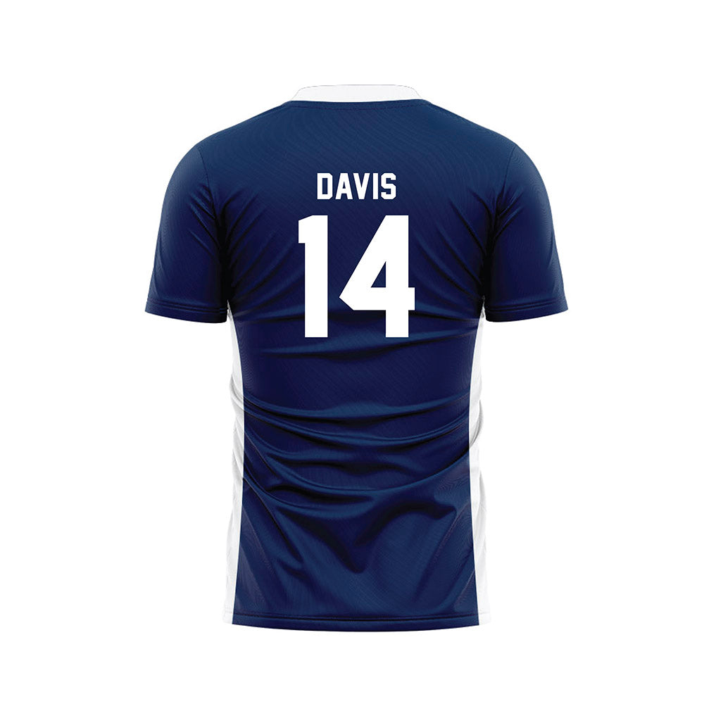 Wheaton IL - NCAA Women's Soccer : Marissa Davis - Navy Soccer Jersey-1