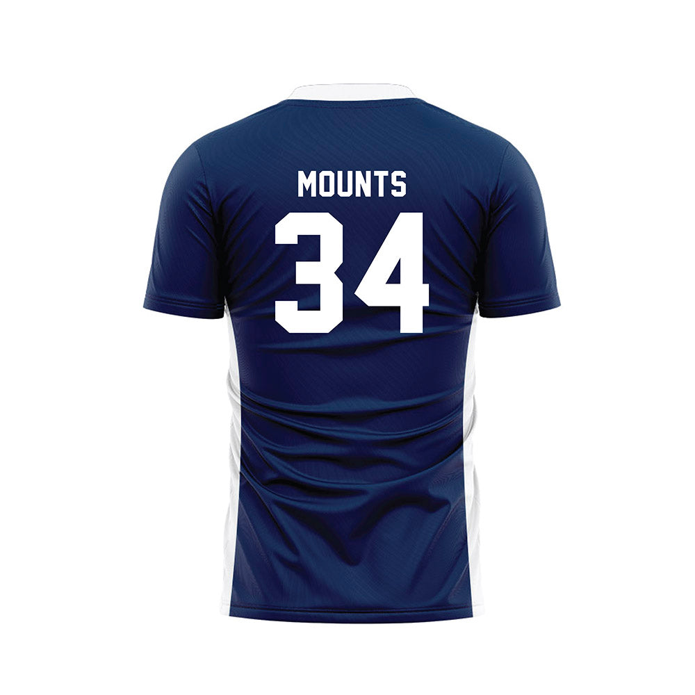 Wheaton IL - NCAA Women's Soccer : Eleanor Mounts - Navy Soccer Jersey-1