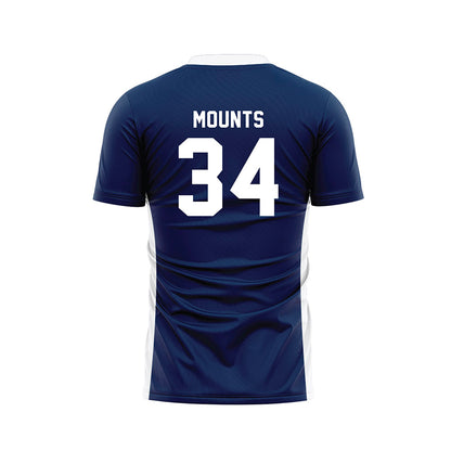 Wheaton IL - NCAA Women's Soccer : Eleanor Mounts - Navy Soccer Jersey-1