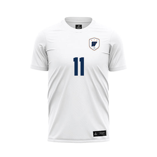 Wheaton IL - NCAA Women's Soccer : Katherine Wood - White Soccer Jersey-0