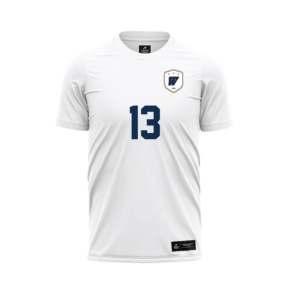 Wheaton IL - NCAA Women's Soccer : Danie Nishiyama - White Soccer Jersey-0
