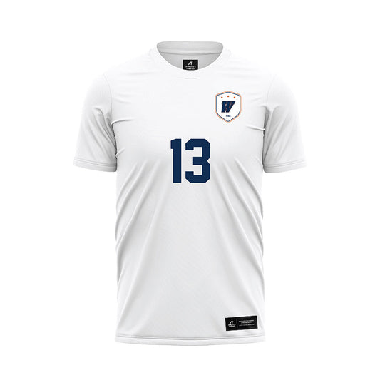 Wheaton IL - NCAA Women's Soccer : Danie Nishiyama - White Soccer Jersey-0