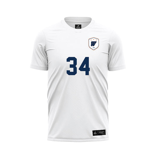 Wheaton IL - NCAA Women's Soccer : Eleanor Mounts - White Soccer Jersey-0