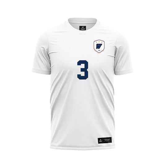 Wheaton IL - NCAA Women's Soccer : Hannah Lindberg - White Soccer Jersey-0