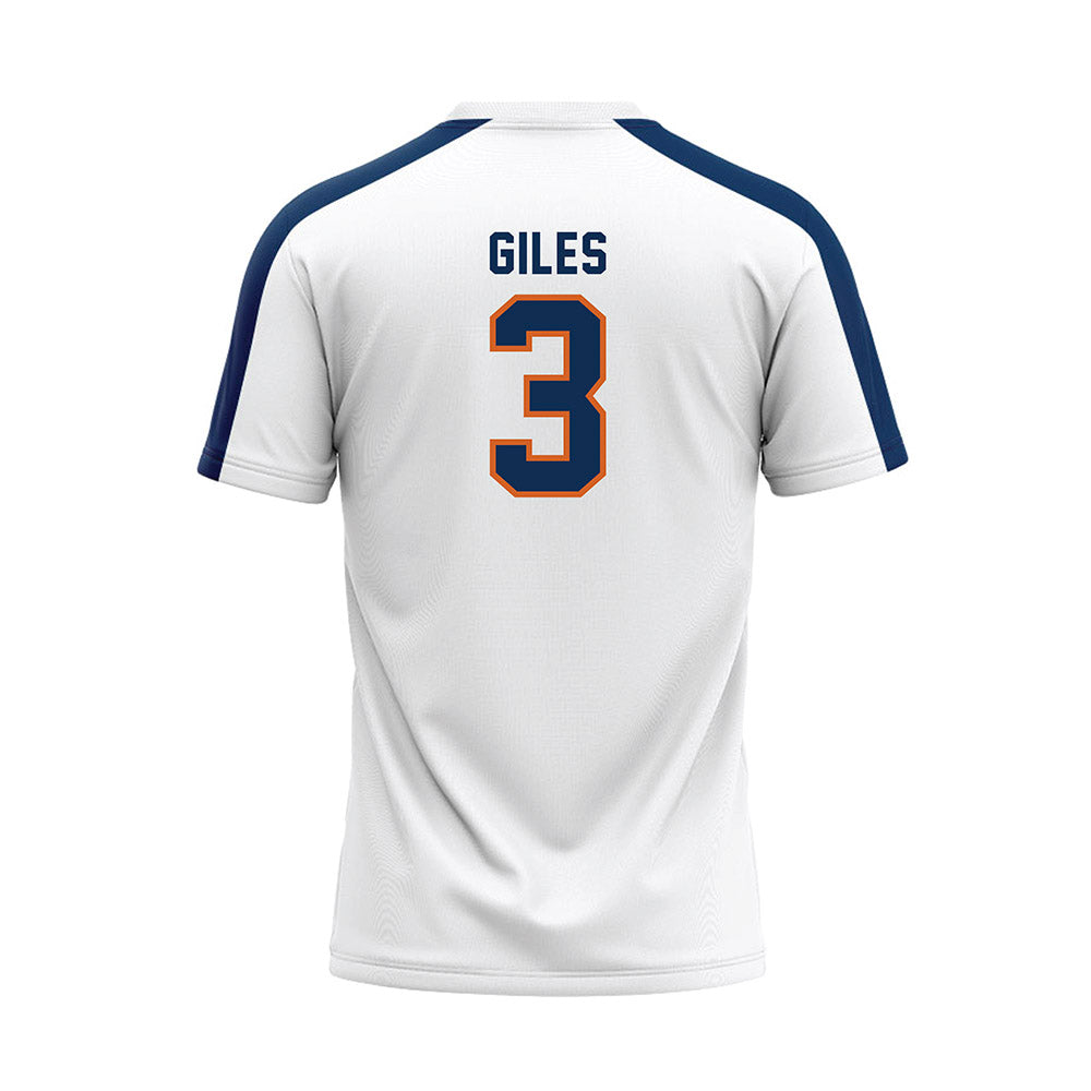 Wheaton IL - NCAA Softball : Bella Giles - White Baseball Jersey-1