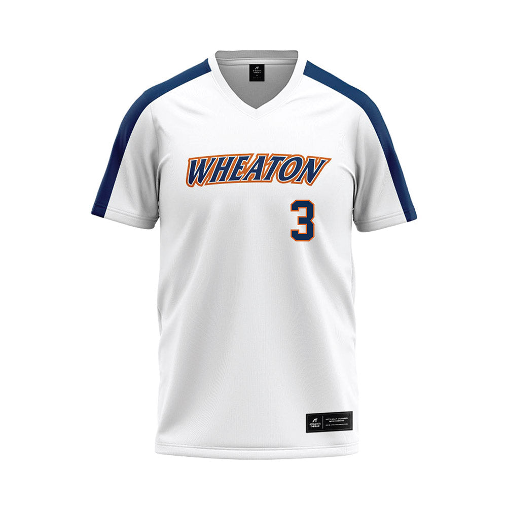 Wheaton IL - NCAA Softball : Bella Giles - White Baseball Jersey-0