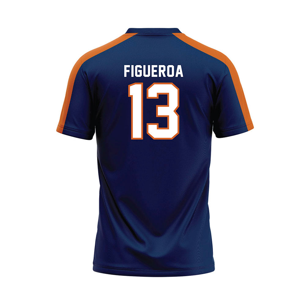 Wheaton IL - NCAA Softball : Olivia Figueroa - Navy Baseball Jersey-1