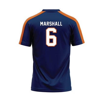 Wheaton IL - NCAA Softball : Makenna Marshall - Navy Baseball Jersey-1
