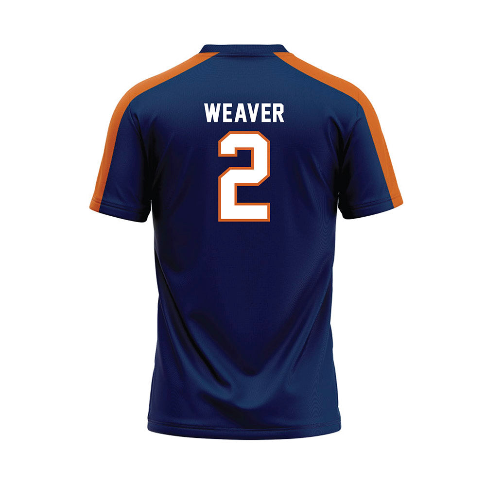 Wheaton IL - NCAA Softball : Soleil Weaver - Navy Baseball Jersey-1