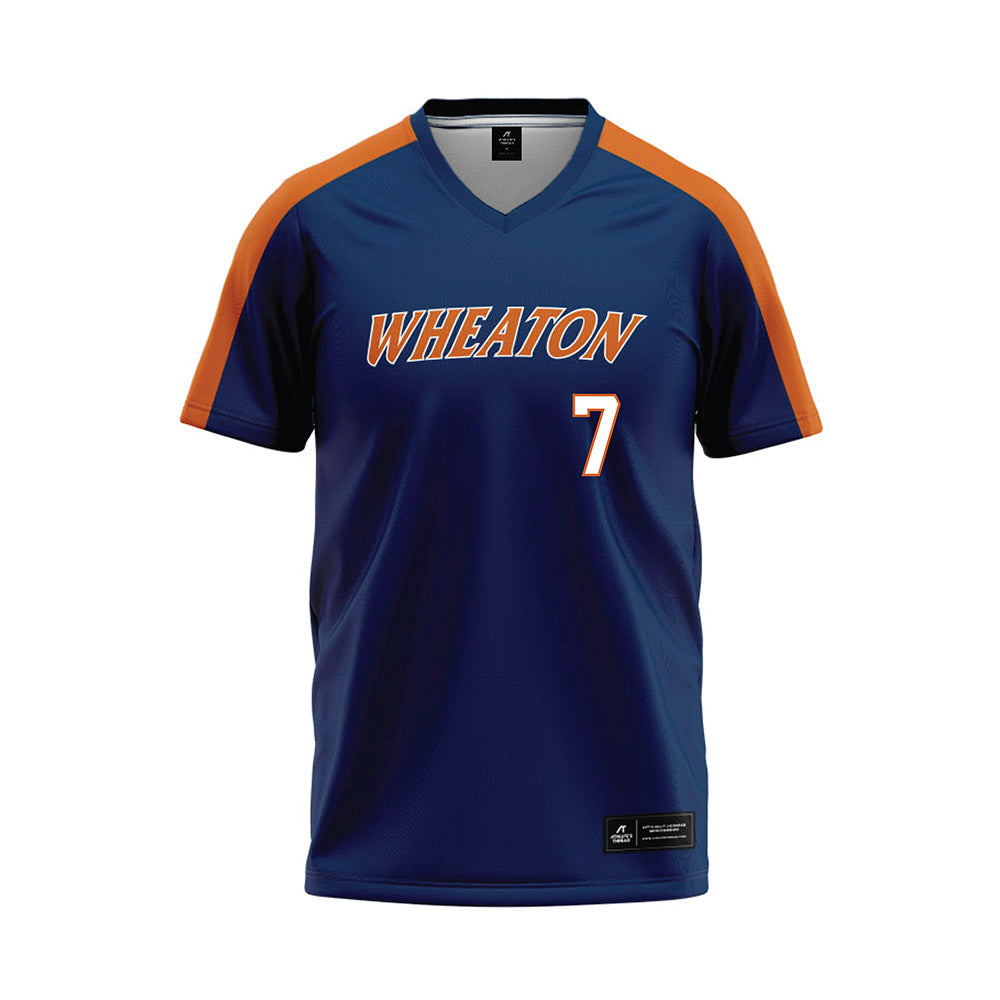 Wheaton IL - NCAA Softball : Shylah Dozeman - Navy Baseball Jersey-0