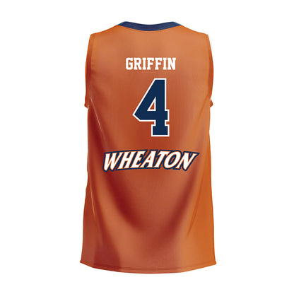 Wheaton IL - NCAA Women's Volleyball : Paris Griffin - Orange Volleyball Jersey-1