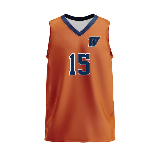 Wheaton IL - NCAA Women's Volleyball : Sydney Overweg - Orange Volleyball Jersey-0