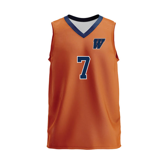 Wheaton IL - NCAA Women's Volleyball : Elle Hudepohl - Orange Volleyball Jersey-0