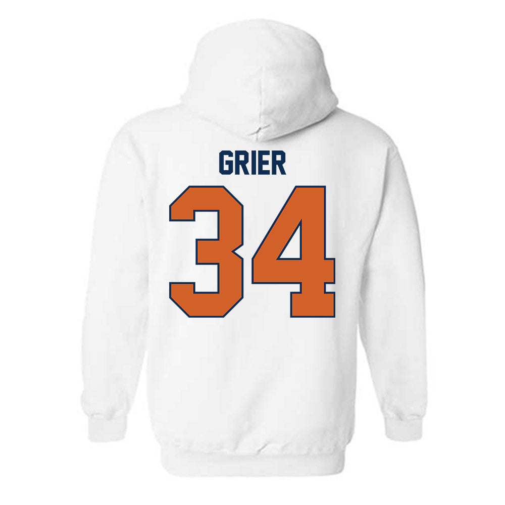Wheaton IL - NCAA Baseball : Carson Grier - Classic Shersey Hooded Sweatshirt-1