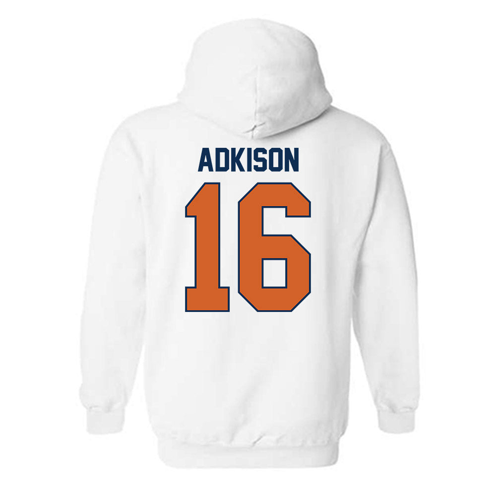 Wheaton IL - NCAA Women's Volleyball : Katherine Adkison - Classic Shersey Hooded Sweatshirt-1