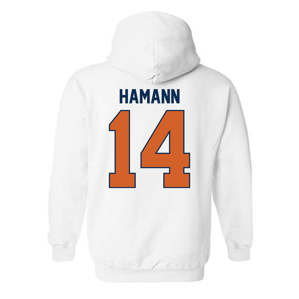 Wheaton IL - NCAA Women's Volleyball : Mary Hamann - Classic Shersey Hooded Sweatshirt-1