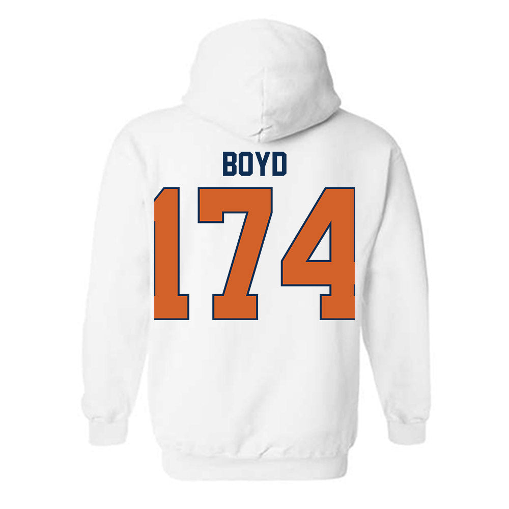 Wheaton IL - NCAA Wrestling : Garrett Boyd - Classic Shersey Hooded Sweatshirt-1