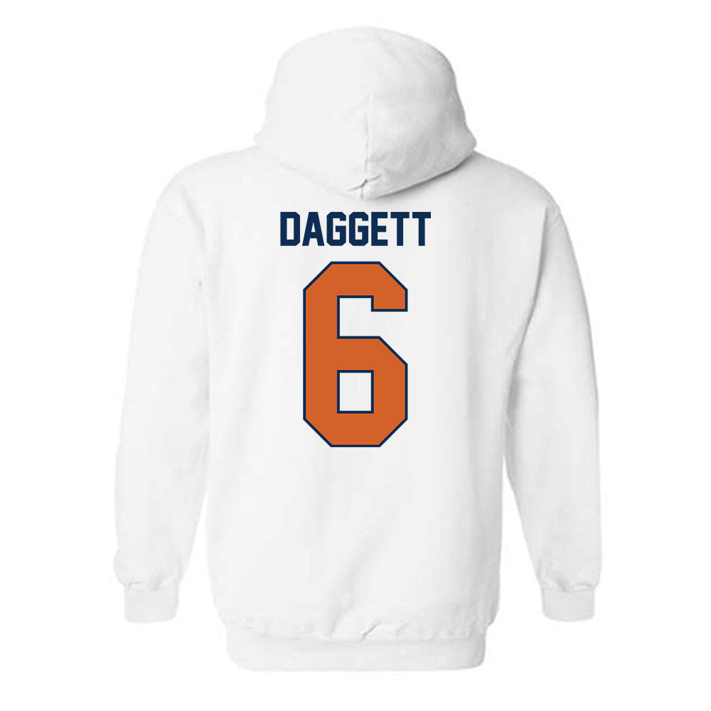 Wheaton IL - NCAA Baseball : Cole Daggett - Classic Shersey Hooded Sweatshirt-1