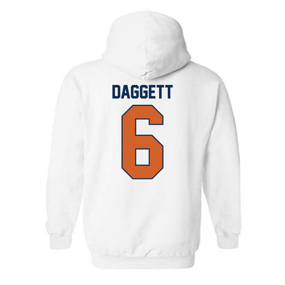 Wheaton IL - NCAA Baseball : Cole Daggett - Classic Shersey Hooded Sweatshirt-1