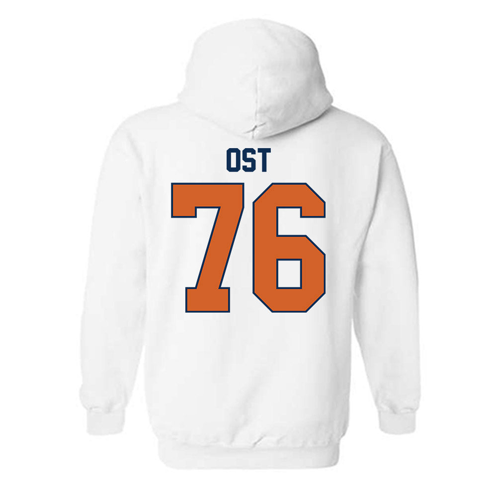 Wheaton IL - NCAA Football : Leo Ost - Classic Shersey Hooded Sweatshirt-1