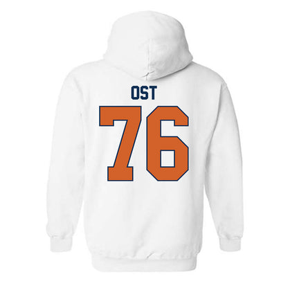 Wheaton IL - NCAA Football : Leo Ost - Classic Shersey Hooded Sweatshirt-1