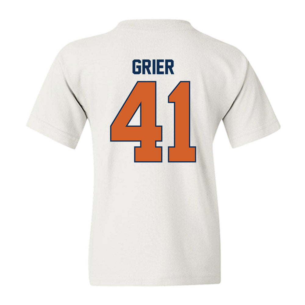 Wheaton IL - NCAA Baseball : Kyle Grier - Classic Shersey Youth T-Shirt-1