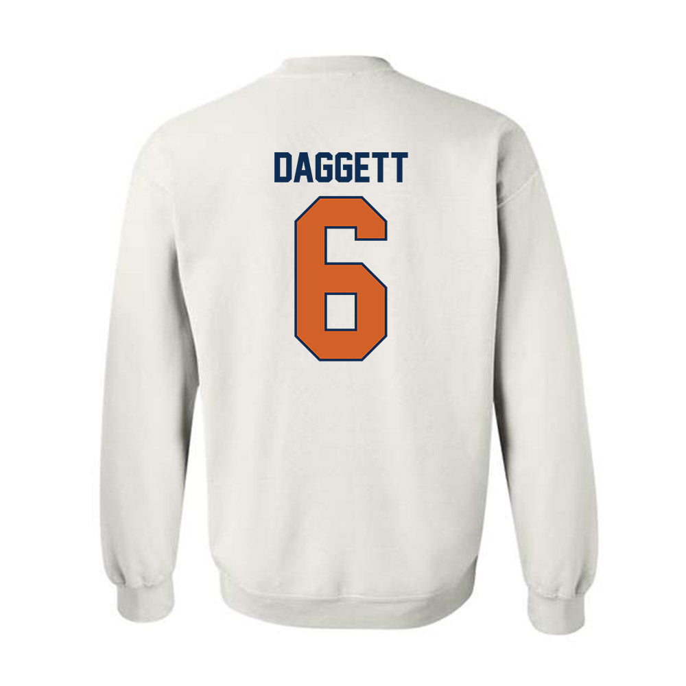 Wheaton IL - NCAA Baseball : Cole Daggett - Classic Shersey Crewneck Sweatshirt-1