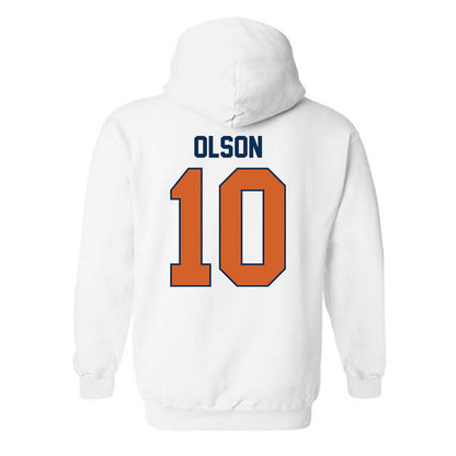 Wheaton IL - NCAA Men's Basketball : Reid Olson - Classic Shersey Hooded Sweatshirt-1