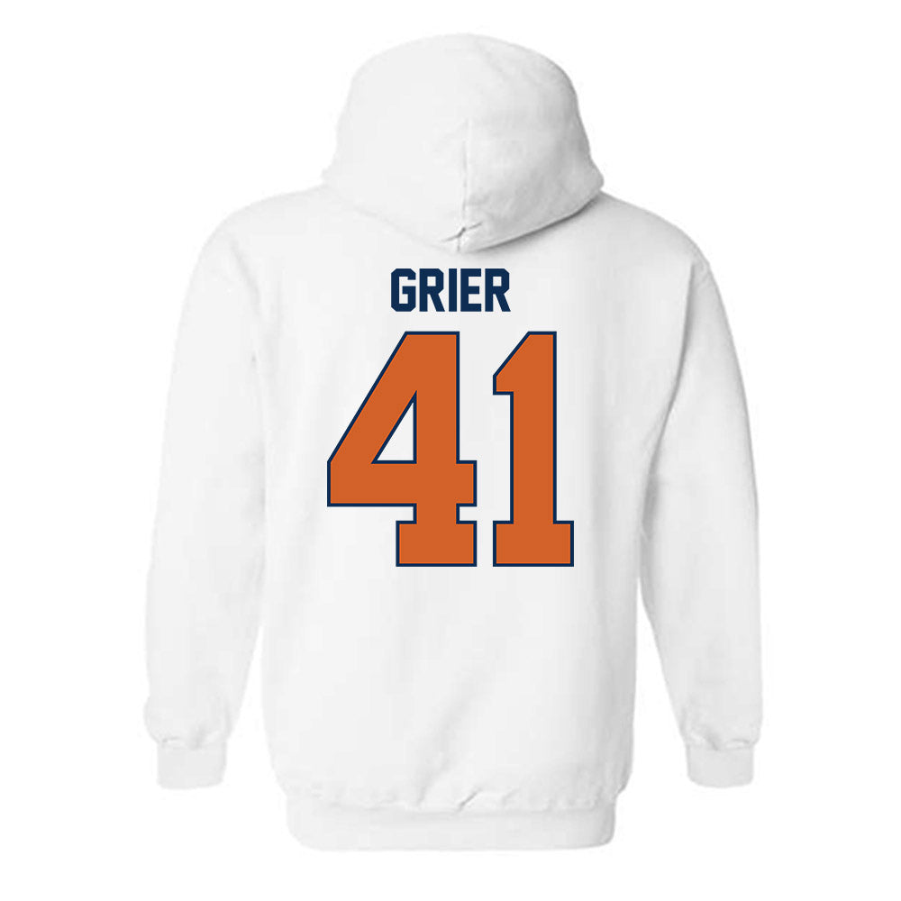 Wheaton IL - NCAA Baseball : Kyle Grier - Classic Shersey Hooded Sweatshirt-1