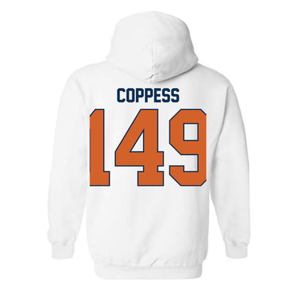 Wheaton IL - NCAA Wrestling : Cale Coppess - Classic Shersey Hooded Sweatshirt-1