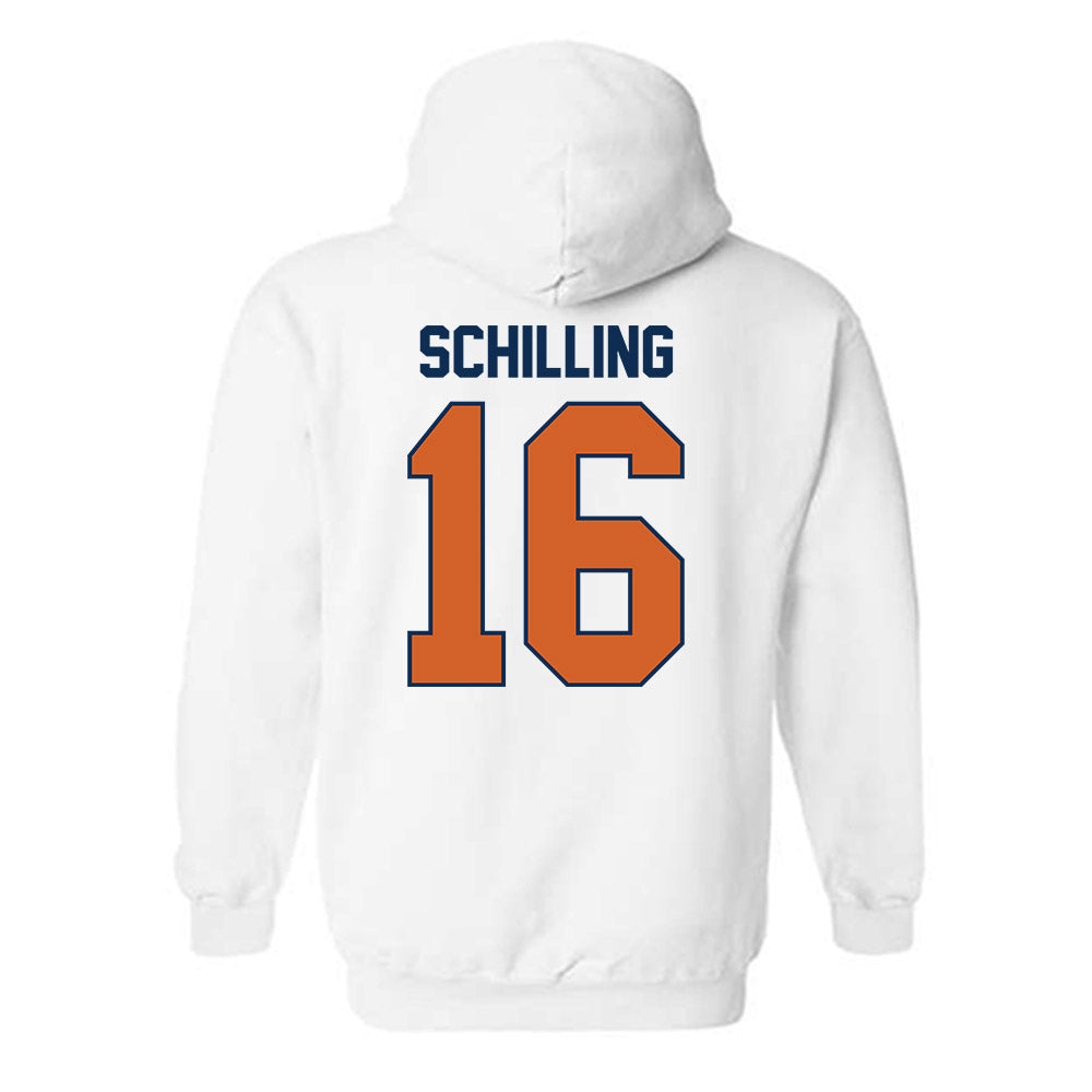 Wheaton IL - NCAA Football : Rich Schilling - Classic Shersey Hooded Sweatshirt-1