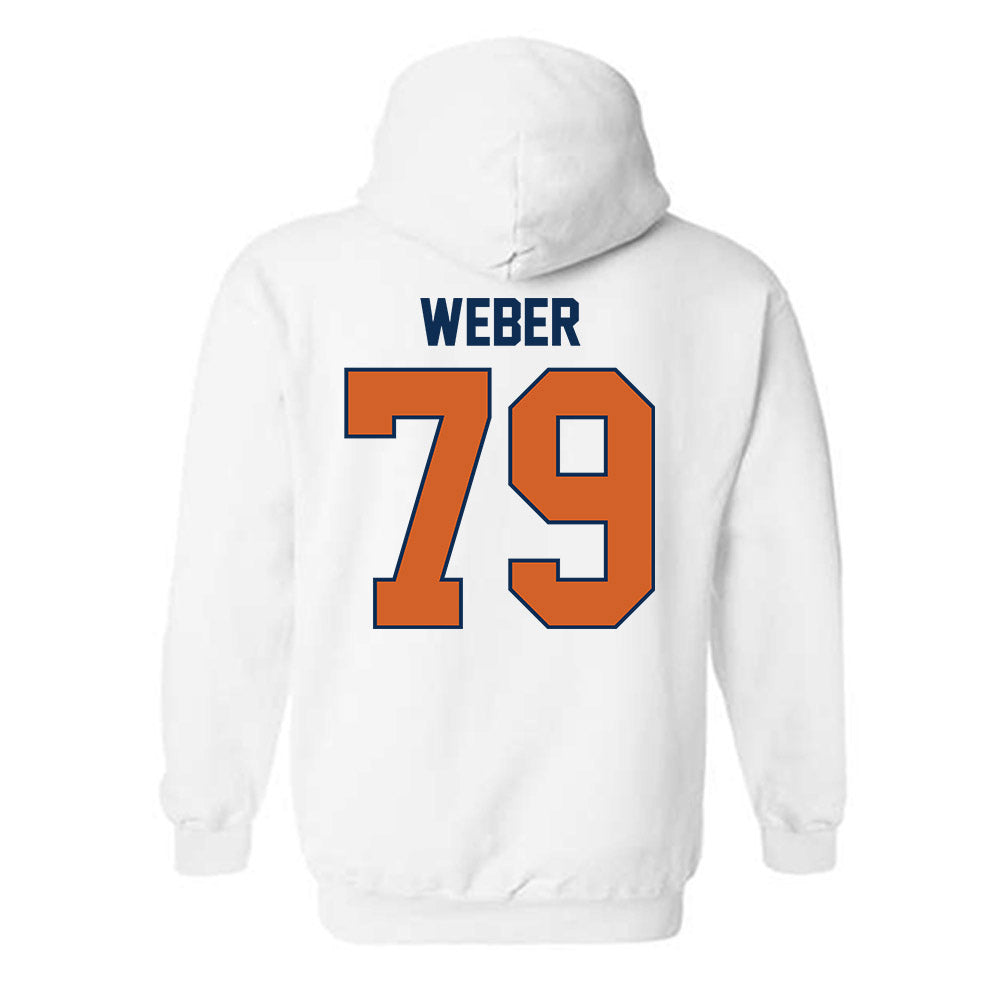 Wheaton IL - NCAA Football : Jake Weber - Classic Shersey Hooded Sweatshirt-1