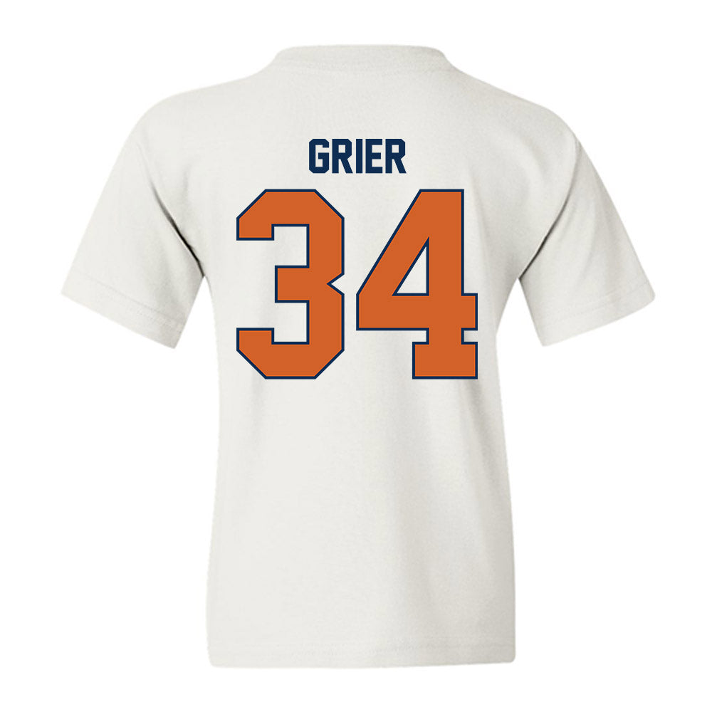 Wheaton IL - NCAA Baseball : Carson Grier - Classic Shersey Youth T-Shirt-1