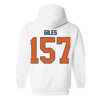 Wheaton IL - NCAA Wrestling : Deonta Giles - Classic Shersey Hooded Sweatshirt-1