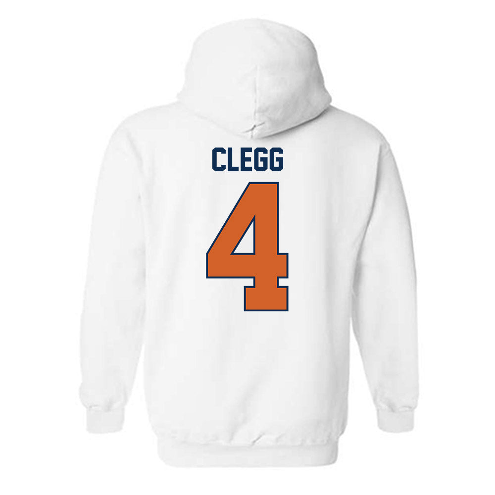 Wheaton IL - NCAA Baseball : William Clegg - Classic Shersey Hooded Sweatshirt-1