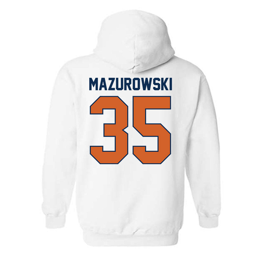 Wheaton IL - NCAA Baseball : Jack Mazurowski - Classic Shersey Hooded Sweatshirt-1