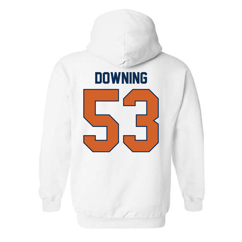 Wheaton IL - NCAA Football : Owen Downing - Classic Shersey Hooded Sweatshirt-1