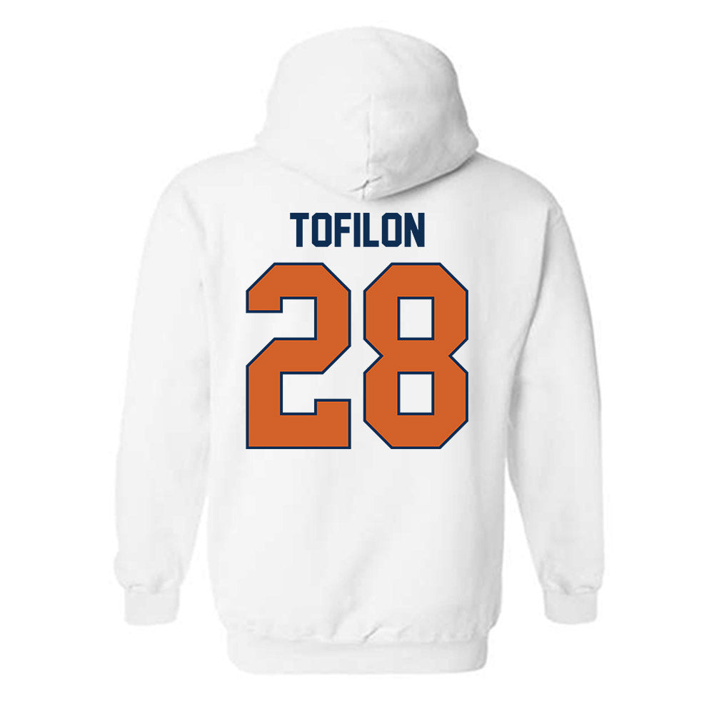 Wheaton IL - NCAA Football : Nate Tofilon - Classic Shersey Hooded Sweatshirt-1
