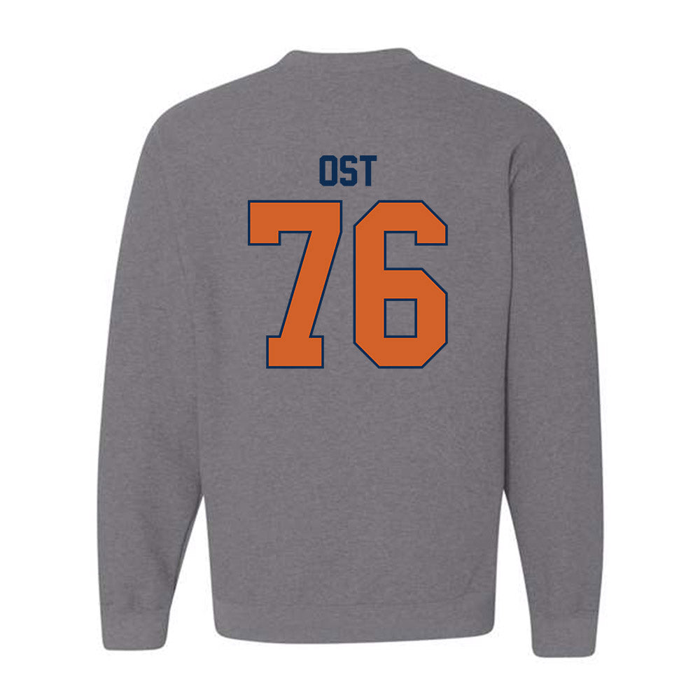 Wheaton IL - NCAA Football : Leo Ost - Classic Shersey Crewneck Sweatshirt-1