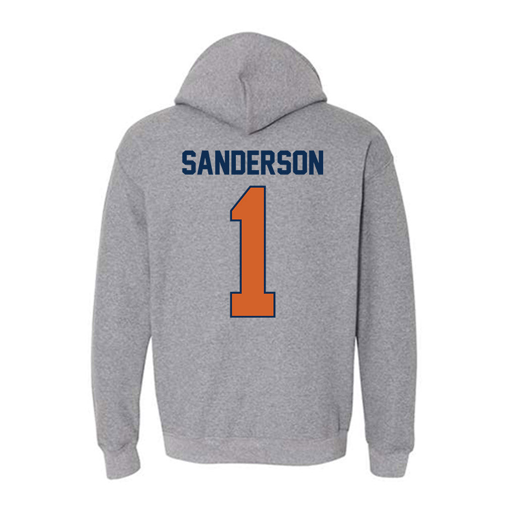 Wheaton IL - NCAA Women's Volleyball : Sarah Sanderson - Classic Shersey Hooded Sweatshirt-1